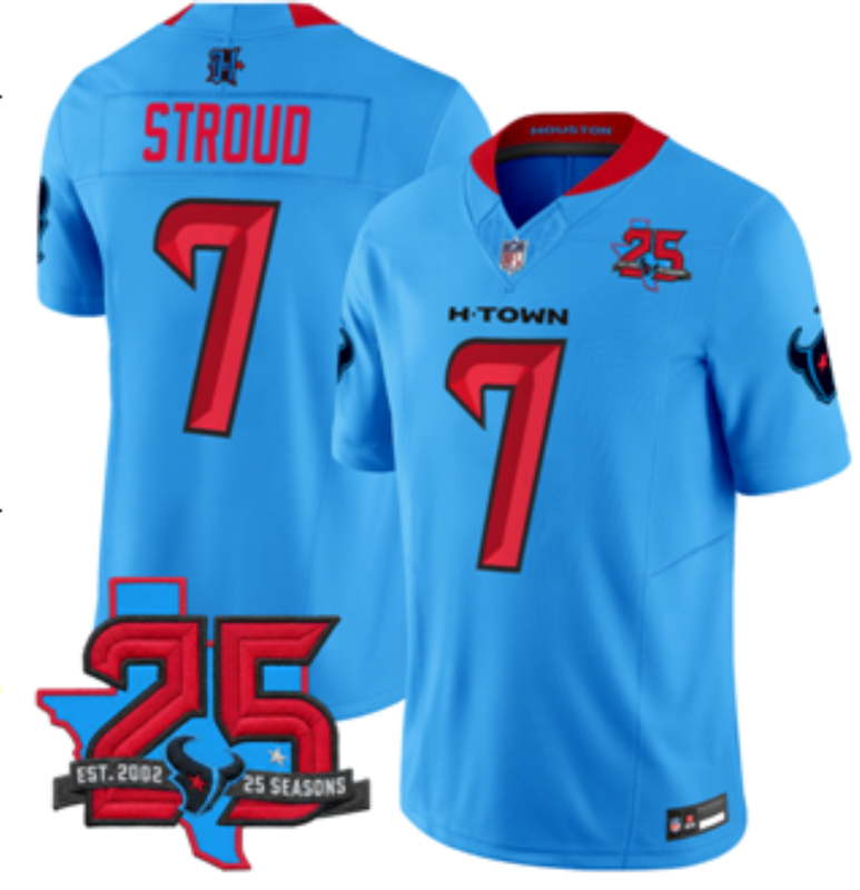 Men Houston Texans #7 Stroud blue 2026 Nike NFL Jersey 0901001